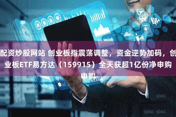 配资炒股网站 创业板指震荡调整，资金逆势加码，创业板ETF易方达（159915）全天获超1亿份净申购
